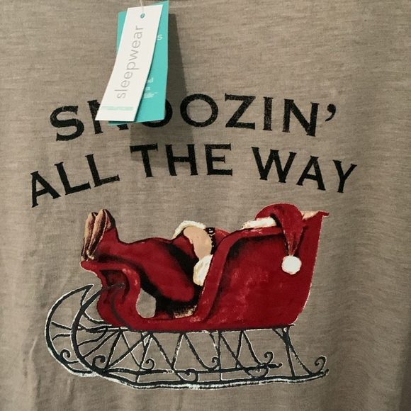 Maurices Beige Snoozin' Graphic Pajama Dress - Picture 2 of 3